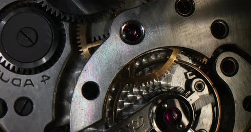 Watch Inner Gears in Close Up Motion
