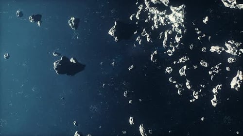 Many Big Asteroids in Space