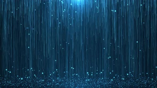 4K Drop Wunderschönes dynamisches Partikelwasserfall-Hintergrundvideo
