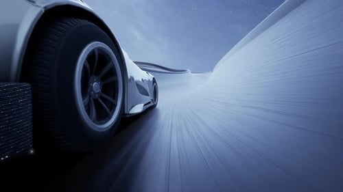 Interface of 3D Car Racing Video Game