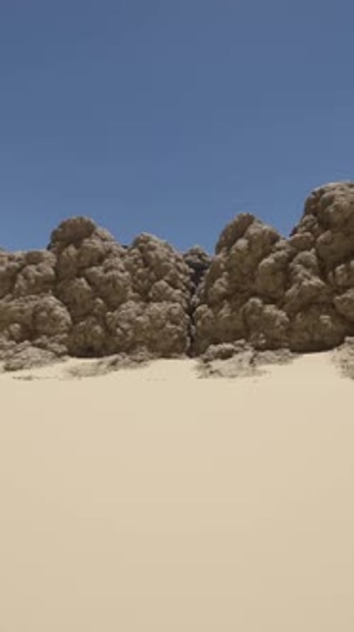 A Group of Rocks Sitting in the Middle of a Desert