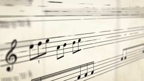 Grabación rápida sobre partitura. Animación en bucle