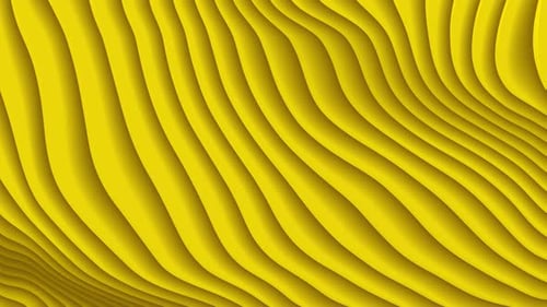 Fluid Abstract Yellow Wave Lines Seamless Loop Background