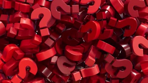 Question Mark Wipe Transition 3D