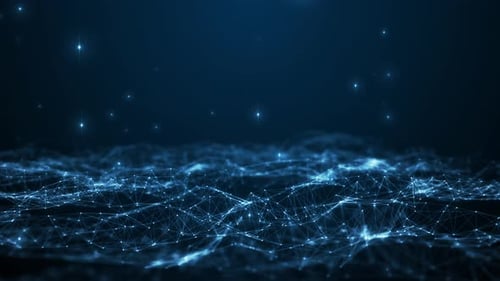 Le courant sous-jacent d'Internet, les entreprises, la technologie des entreprises, le tunnel de particules, la boucle de fond numérique