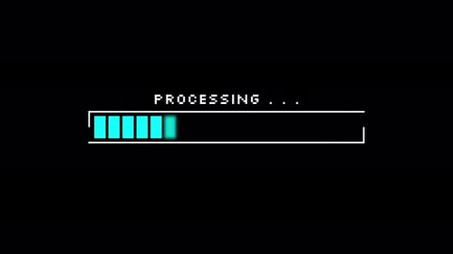 Fast Loading Glitch Progress Bar