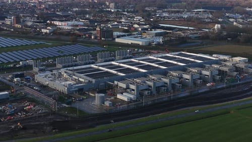 Winschoten Hyperscale Solar-Powered Data Center Aerial