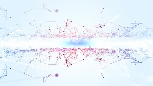 Futuristic Geometric Plexus Network Data Connection Background