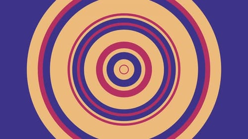 Geometric Concentric Circles Expanding Seamless Loop