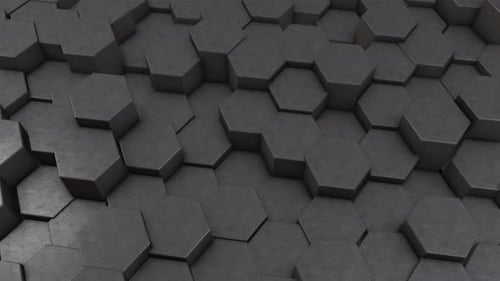 3D-Sechseck-Hintergrundanimation