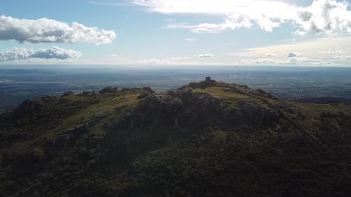 Panorama au sommet d'une colline
