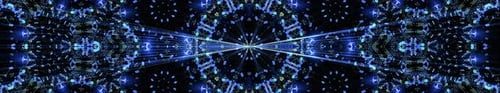 Shining Blue Tunnel-Breitbild