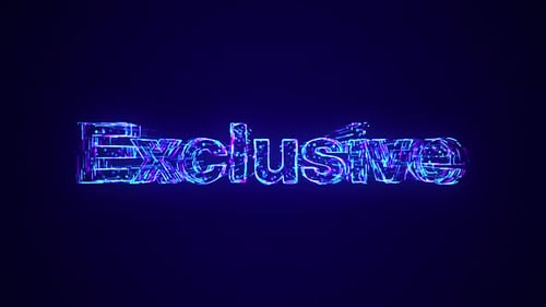 Neon Digital Glitch Exclusive Title Reveal