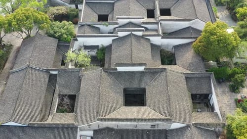 ancient chinese architecture in hangzhou city