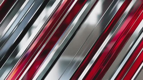 Modern Geometric Metallic Stripes Moving Background Loop