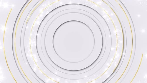 Weiße, saubere, goldene Kreise, luxuriöser schwarzer Hintergrund, elegantes 4K-Design, reiche Textur, moderne Grafiken