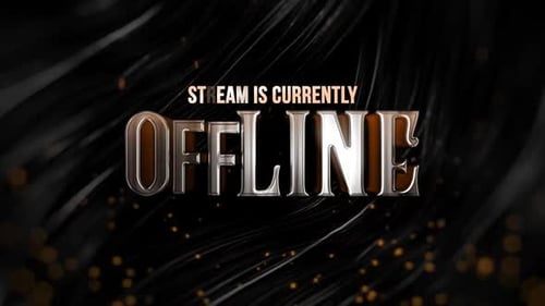 Livestreaming Offline In Metallic Style Animation Orange Theme