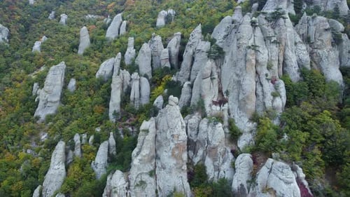 Aerial Footage of Rocky Mountains During Fall Season