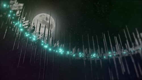 Orbital Nexus: Futuristic Rotating Space Metropolis