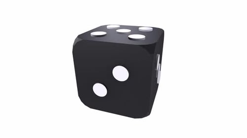 Dice 3d game object rotating loop