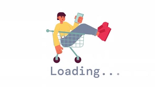 Animated Internet Shopper Loader