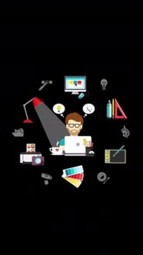Designer Workspace Vertical Animation Alpha Channel