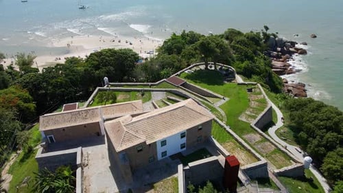 Stunning Aerial View of Fortaleza De S o Jos Da Ponta Grossa in Florianopolis
