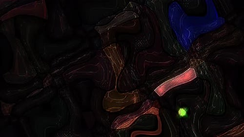 Seamless Abstract Fluid Glowing Shapes Background Loop