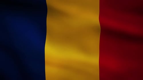 Seamless Waving Flag Loop with Vertical Stripes Motion Background