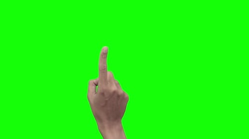 Zeigefinger-Geste mit dreifachem Klick