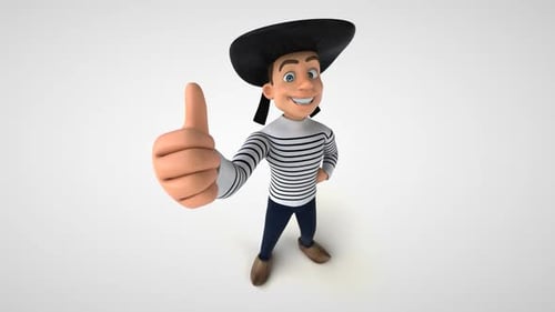 Fun breton character animation