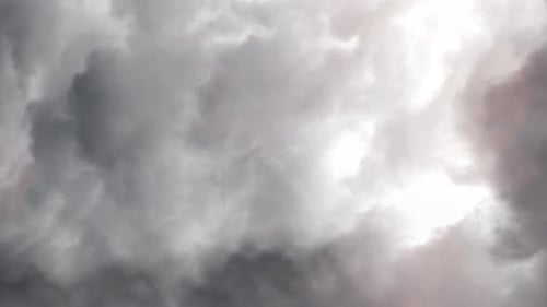 Dark ominous clouds in the dark sky, ultra HD.