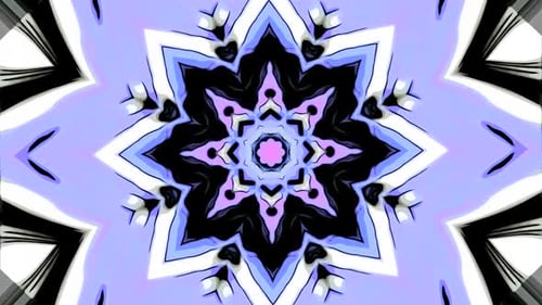 Vibrant Abstract Kaleidoscope Art Motion Background