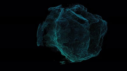 Dynamic Abstract Particle Swirl Loop Background