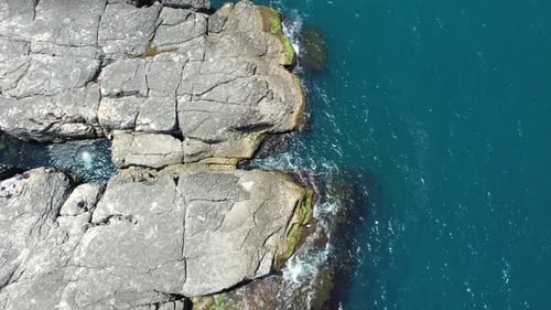 Aerial Cliff and Sea
