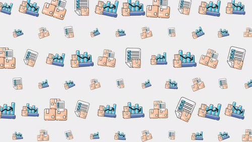 Animated Corporate Icons Loop for Business Backgrounds