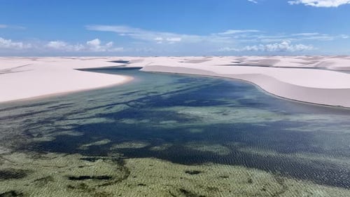 Lencois Maranhenses At Barreirinhas In Maranhao Brazil Northeastern.