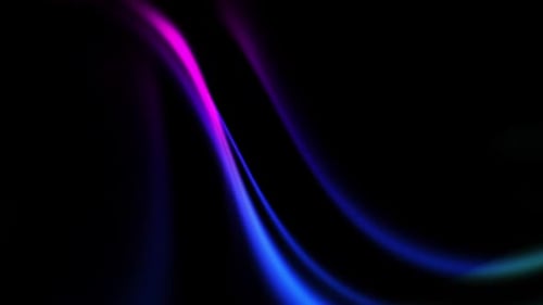 Colorful glowing light beams intersecting each other