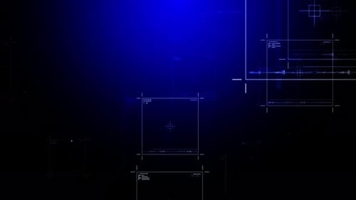 Blue Digital Technology Background Loop