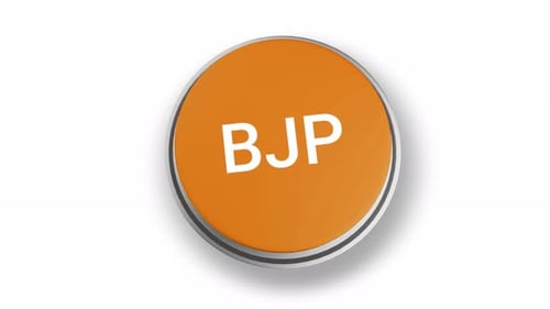 BJP political party Button