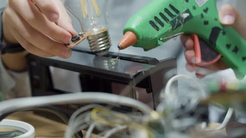 Closeup Shot of Two Children Doing School Project in Engineering
