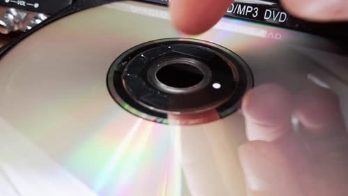 DVD Compact Disc is Ejected From the Player