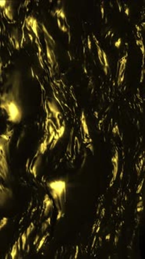 Vertikales Video - Abstrakter Hintergrund aus flüssigem Gold