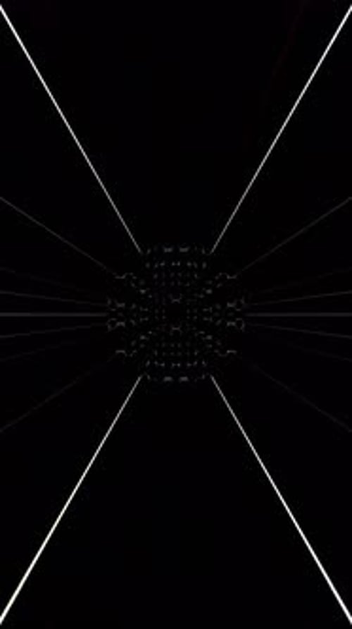 3D animation vertical beautiful Abstract shining bright lines set wave, colorful, black background