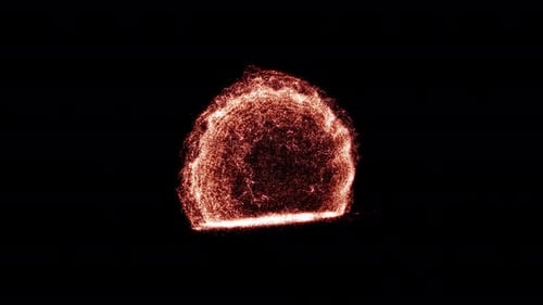 Energetic Particle Burst Reveal Animation
