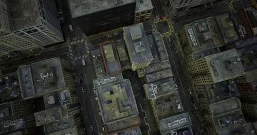 Aerial View Reveals the Citys Intricate Architecture and Streets