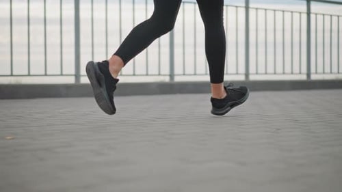 Jogging Legs Exercise Outside