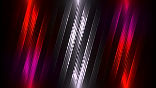 Abstract Neon Glowing Light Lines Loop Background