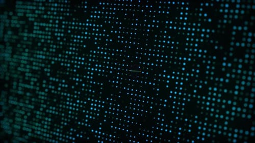 Animated Digital Dots Grid Technology Background