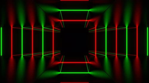 Green And Red Lines Move In Different Directions Background Vj Loop In 4K